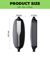 RUIVANDA Tragbare Level 2 Typ 1 EV-Ladestation 32A Einphasig 7KW US-Stecker 5M Kabel IP67 Neuzustand