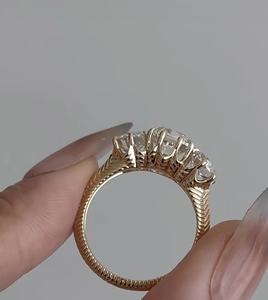 Joyería Fina Personalizada, Oro Sólido Real de 9k, 10k, 14k, 18k, Oro Rosa, Amarillo, Blanco, Diamante/Gema de Laboratorio, Fabricación en Fábrica - Product Image 2