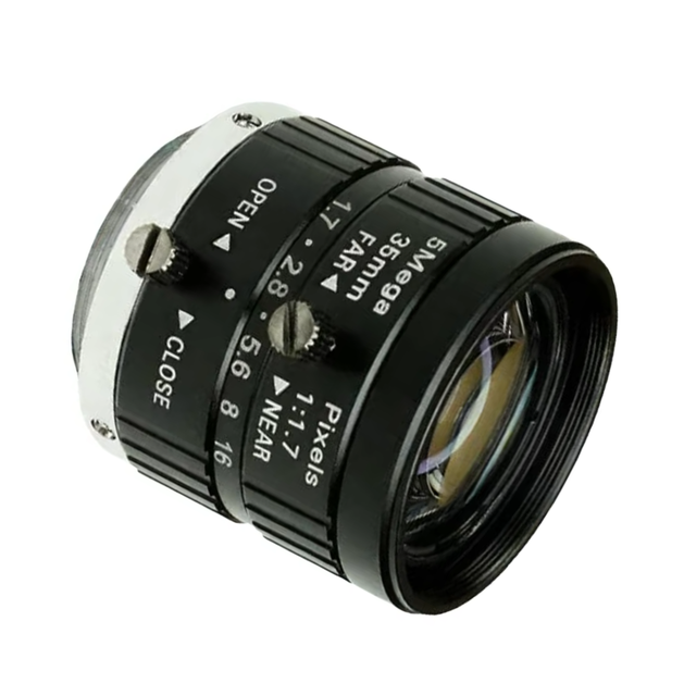 Industrial Security Camera Lens 35mm F1.7 5MP Manual Focus 1/1.8" C Mount