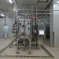 Bioréacteur à disque en fibre de 20L-5000L en acier inoxydable, appliqué aux produits sécrétés cellulaires, aux protéines génétiques recombinantes et aux virus, pour laboratoire