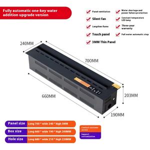 <span class=keywords><strong>Chimenea</strong></span> eléctrica inteligente de estilo francés, mueble de TV, Control remoto, Humidificador Digital para el hogar, pared de fondo de llama Artificial Popular - Product Image 6