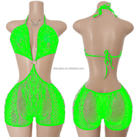Vadulyer Vente en gros Nouveaux Combinaisons tendance pour femmes Mode Bodysuits Strass Tenues de danse exotiques
