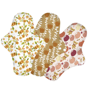 新型可重复使用的可调节竹制月经布垫防水卫生巾女性 - Product Image 3