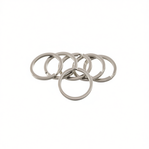 Portachiavi da 32 mm color argento, confezione da 8 pezzi per accessori portachiavi - Product Image 2