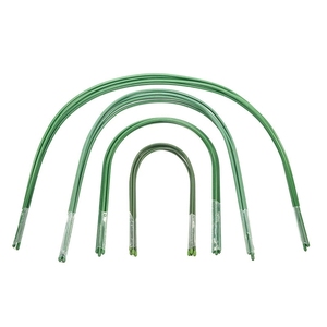2025 Nueva Venta caliente tubo en U de acero galvanizado para jardín conectores de soporte de plantas resistentes accesorios de marco de invernadero a prueba de óxido - Product Image 1