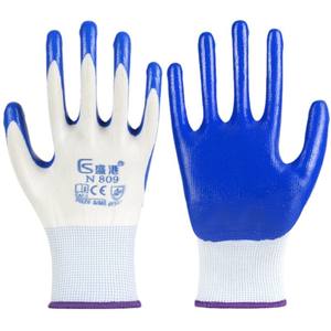Gants de sécurité en nitrile Shengang N809, épaissis, enduits de caoutchouc, résistants à l'abrasion, antidérapants, résistants à l'huile, pour l'industrie de la construction - Product Image 5