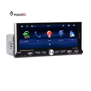 Autoradio Podofo 6,9 pouces, simple DIN, avec Carplay sans fil, Android Auto, lecteur MP5, égaliseur, Bluetooth, FM, USB Type-C, vente en gros - Product Image 1