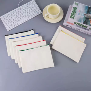 Косметический холщовый чехол на молнии с логотипом - Product Image 5