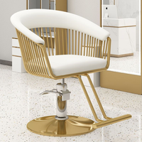 Fauteuil de Barbier Moderne en Cuir PU Inclinable et Durable pour Salon de Coiffure Professionnel