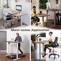 Bureau en hausse ergonomique de haute qualité Table en acier réglable en hauteur pour s'asseoir pour se tenir debout bureau d'ordinateur debout