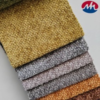 Tissu d'ameublement en chenille épaisse teinte en fil haute densité, résistant à la décoloration, pour fauteuils inclinables de chambre, de réception et de bureau