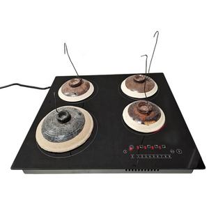 Placa de Cocción Integrada de Cerámica de 4 Zonas 2025, 6400W, Bobina de Cobre, Vidrio Negro, Control Táctil - Product Image 2