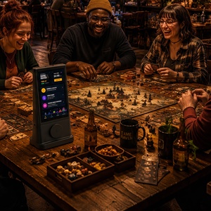 Écran publicitaire interactif double face de 8 pouces avec batterie externe de 34800 mAh pour menu de restaurant et marketing d'audience captive - Product Image 1