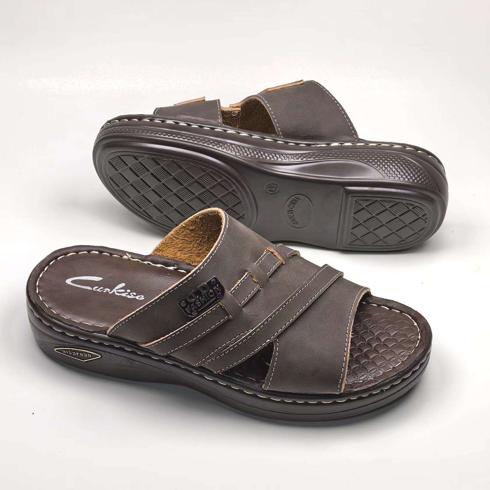 High Heel Slippers Men Fashionable Durable Designs