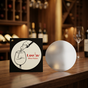 Verseur de vin anti-goutte Lov'in, style festif, en matériau CPP, cadeau promotionnel, emballage en papier, impression numérique, usage professionnel - Product Image 5