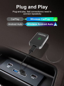 Adaptateur CP/<span class=keywords><strong>AA</strong></span> 2 en 1 filaire vers sans fil Heylinkit, dongle Carplay Android Auto - Product Image 2