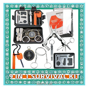 Cadeau pour lui, ensemble d'équipement de camping en plein air, kits de survie en cas de malheur, kit de survie d'urgence, trousse de premiers soins - Product Image 6