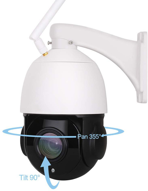 Outdoor Waterproof HD Night Vision Pan Tilt Dome 20X Optical Zoom Wireless Surveillance CCTV IP 5MP PTZ WiFi Security Camera