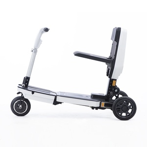 Scooter eléctrico plegable de cuatro ruedas con control remoto inalámbrico inteligente completamente automático para discapacitados, andador para ancianos - Product Image 3