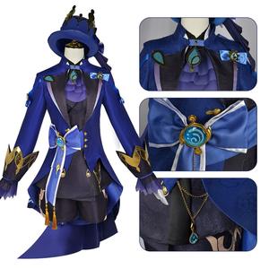 Disfraz de Cosplay de Furina de Fontaine - <span class=keywords><strong>Genshin</strong></span> Impact Focalors Fontaine Hydro Archon Ousia Alignment Outfit Conjunto Completo - Product Image 3
