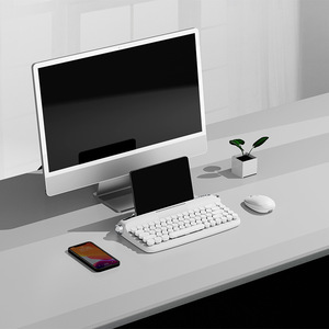 Private Mold B307 Actto BT 5.2 Wireless Keyboard <strong>USB</strong> Type C Wired 68-Key Retro Typewriter Cradle Membrane KC CE RoHS FCC TELEC - Product Image 4
