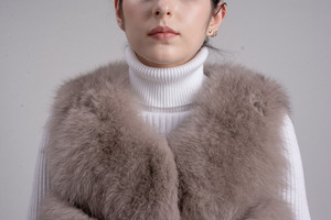 QIUCHEN QC8005 Natural Real fox <strong>Fur</strong> Vest <strong>Gilet</strong> <strong>for</strong> <strong>Women</strong> Girls Winter <strong>Fur</strong> Coat - Product Image 5