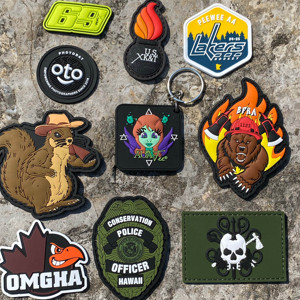Parche de silicona de PVC con logotipo de goma 3D negro personalizado para sombreros, parches de prensa de calor para planchar para decoraciones de lentejuelas de <span class=keywords><strong>Velcro</strong></span> de plástico - Product Image 5