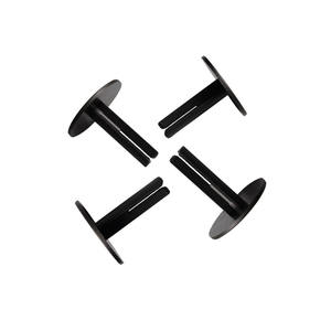 Remaches tipo trinquete de púas de plástico de gran oferta, remaches de postes de tornillo de encuadernación negra para Álbum de tarjetas de visita - Product Image 2