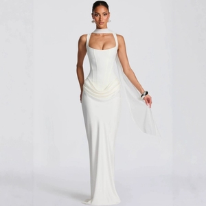 Vestido Corsé Halter para Mujer 2026: Vestido Lápiz Ajustado y Sexy <span class=keywords><strong>de</strong></span> Color Liso, <span class=keywords><strong>Ropa</strong></span> <span class=keywords><strong>de</strong></span> Moda Femenina al por Mayor - Product Image 3