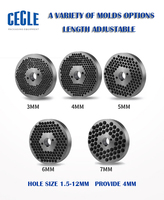 Nouvelle machine de fabrication de granulés d'aliments concentrés pour animaux (poulets, porcs, volailles, bovins) 220V, capacité 200kg/h