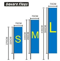 Drapeau rectangulaire en polyester tricoté personnalisé imprimé, livraison gratuite, bannière carrée, drapeau de plage, base de mât en fibre de verre, publicitaire promotionnel