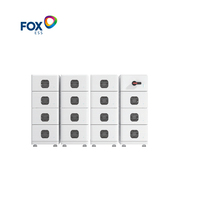 Pack de batteries lithium-ion Fox ESS CQ16 6000 cycles, 16~241 kWh, système de stockage de batteries LiFePO4 haute tension empilable