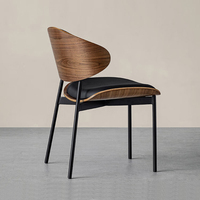 Meubles de chaise de salle à manger en bois massif nordique aSH chaise de dossier de restaurant d'hôtel chaise de salle à manger unique de couleur naturelle