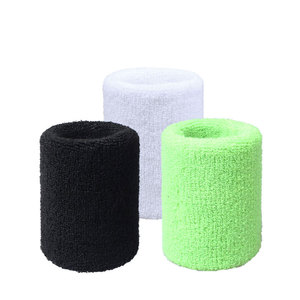 Muñequera bordada de poliéster 100%, bandas para el sudor, muñequeras para correr, baloncesto, muñequeras con logotipo personalizado - Product Image 3