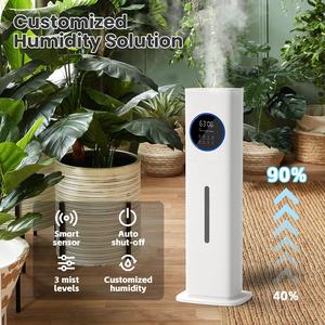 Pelembab udara dengan lampu UV, 8L hangat dan dingin, atas kabut mengisi air untuk ruang besar dengan lampu UV, sterilisasi ultrasonik, dudukan kabut dingin - Product Image 4