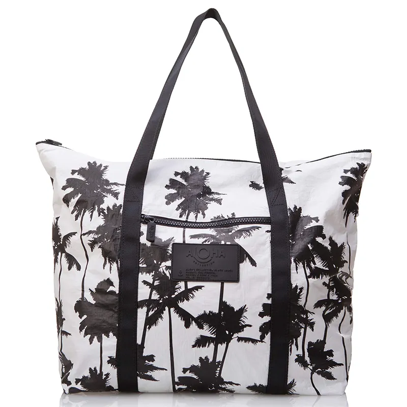 Coco palm – sac de plage en polyester, sac fourre-tout léger à fermeture éclair