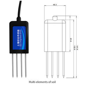 Rs485 मिट्टी के लिए पर्यावरण सेंसर तापमान आर्द्रता नमी सलित्य चालकता है - Product Image 6