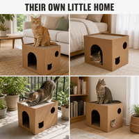 Grattoir pour chat en carton ondulé, réversible, double face, pour chats d'intérieur, vente en gros, OEM