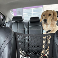 Filet de Séparation pour Voiture pour Chien, Organisateur de Rangement en Maille, Sac de Rangement Durable en ABS, Imperméable, Pliable, Portable, en Polyester, Universel pour SUV, Facile à Utiliser pour Animaux de Compagnie