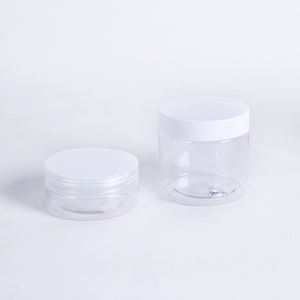 Frascos de Grado Alimenticio de 50 ml, 60 ml, 100 ml, 120 ml, 150 ml, Frascos Transparentes de Plástico para Galletas y Mascotas con Tapas Blancas - Product Image 2