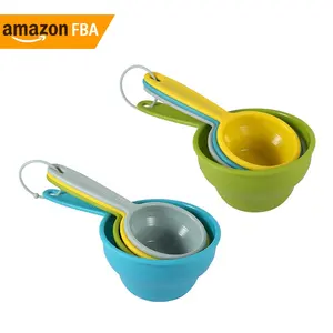 New Products 2024 Home and Kitchen Gadget Measure Tool 4 in 1 Colorful Plastic Measuring Spoon Cup