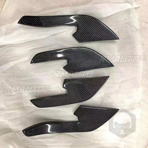 Juego de 4 Alerones Laterales de Fibra de Carbono para Parachoques Delantero, Compatibles con Audi RS3 RS4 RS5 RS6 RS7 2012-2017, Estilo Deportivo - Product Image 4