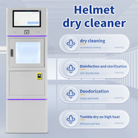 Machine de Nettoyage et Désinfection de Casque de Moto, Nébélisateur Professionnel pour l'Intérieur et l'Extérieur, Distributeur Automatique de Nettoyage de Casques