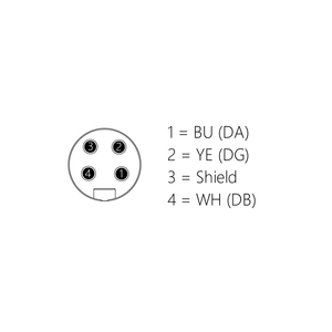 Conector Circular M8 Hembra de 6 Pines, Cable M12 Acode 02m, Cableado de 8 Pines - Product Image 6