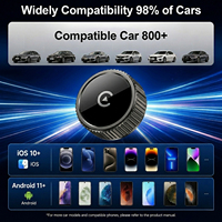Adaptador Inalámbrico 2 en 1 para CarPlay y Android Auto, 5.4, WiFi de Doble Banda 2.4G/5G, Dongle para Auto Plug & Play, Actualización OTA