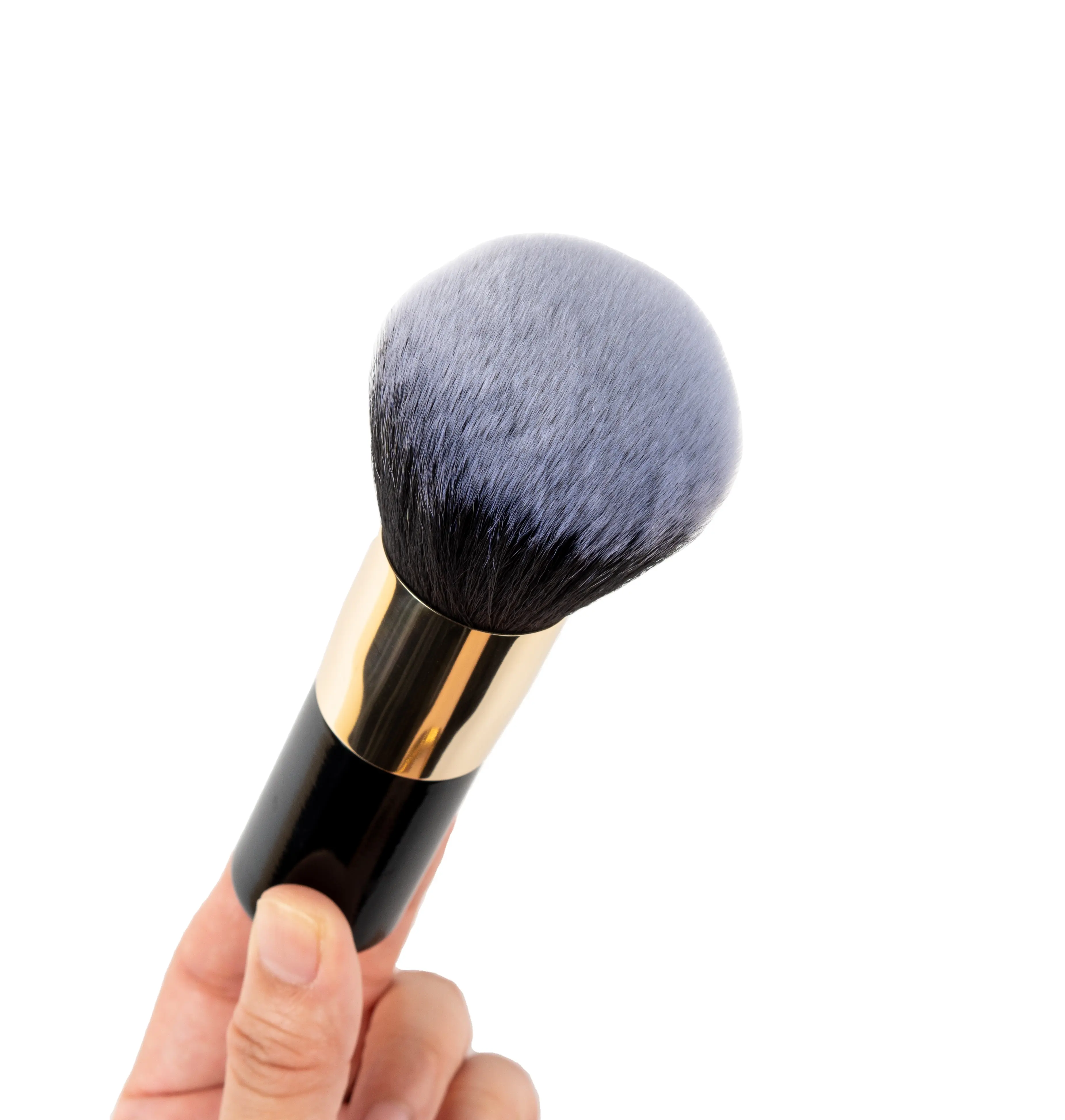 Cepillo cosmético único multifuncional negro Kabuki personalizado de gama alta de lujo Belleza