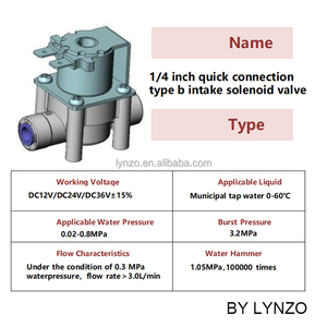 Food <strong>Valve</strong> Voltage 24VDC 12VDC 3/8 <strong>Solenoid</strong> <strong>Valve</strong> Inlet <strong>Valve</strong> - Product Image 5
