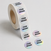 Étiquettes de sécurité holographiques personnalisées, autocollants hologrammes inviolables, sceaux circulaires anti-effraction pour la protection de la marque des emballages et des bouchons de bouteilles