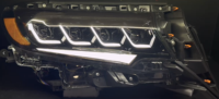 Phare LED à quatre lentilles, style quatre yeux, pour Toyota Prado FJ150 2018-2022, système d'éclairage avant automobile
