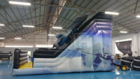 Équipement plein d'entrain gonflable extérieur de terrain de jeu de château d'enfants avec la glissière